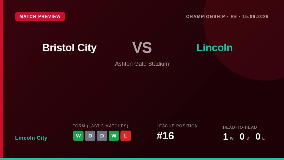 Lincoln City travel to face Bristol City in the Championship on Tuesday, with the Imps seeking a second straight win...